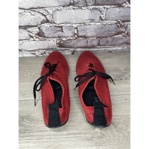 Arcopedico Lightweight Red Knit Lace Up Comfort Sneakers Women’s Sz 43EU/12M US - Picture 5 of 16
